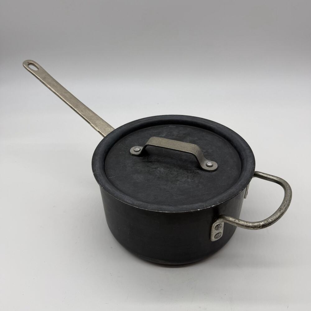 Commercial Cookware 2.5 Qt Saucepan w/ Lid Hard Anodized Aluminum Restaurant Pot